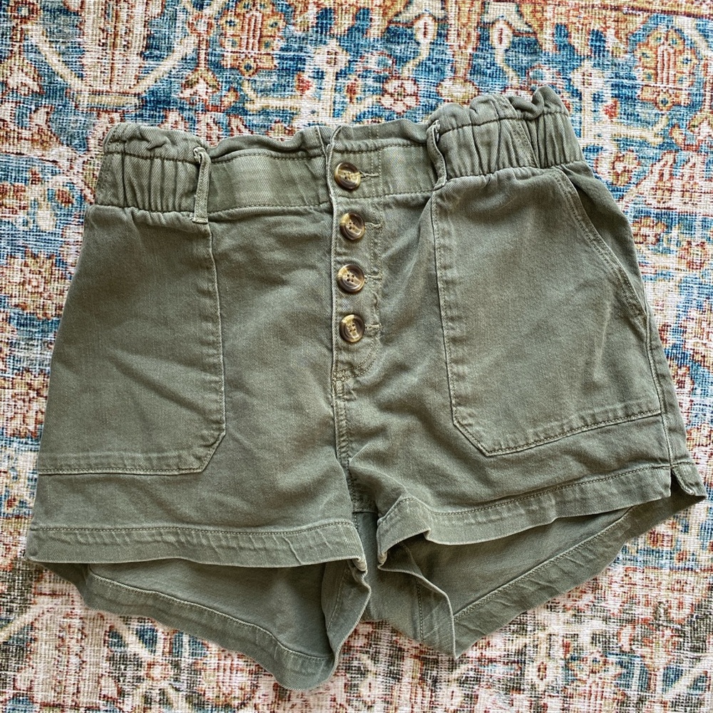 American Eagle Outfitters Sage High Waist Shorts